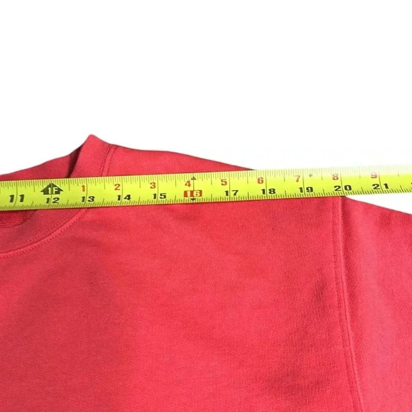 ARITZIA TNA AIRY AF CROPPED RED TOP, PTP 23”,women Lg ,oversized cropped - Picture 11 of 12